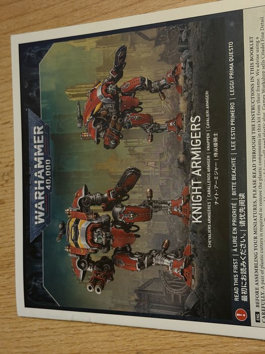 Warhammer 40k Imperial Knights - Armigers Warglaive/Helverin wypraski !