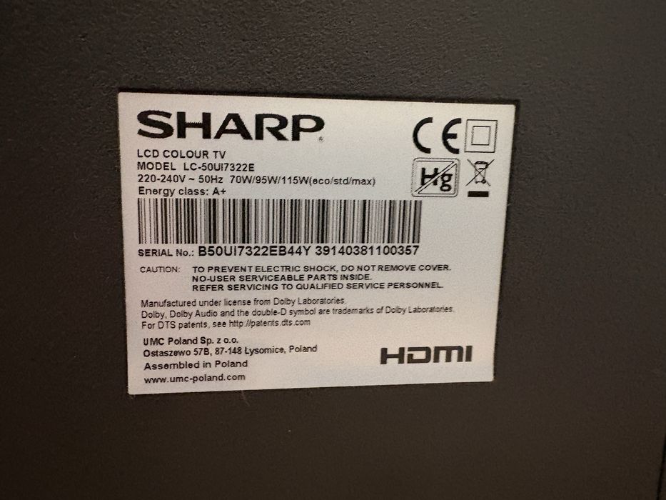 Telewizor  SHARP