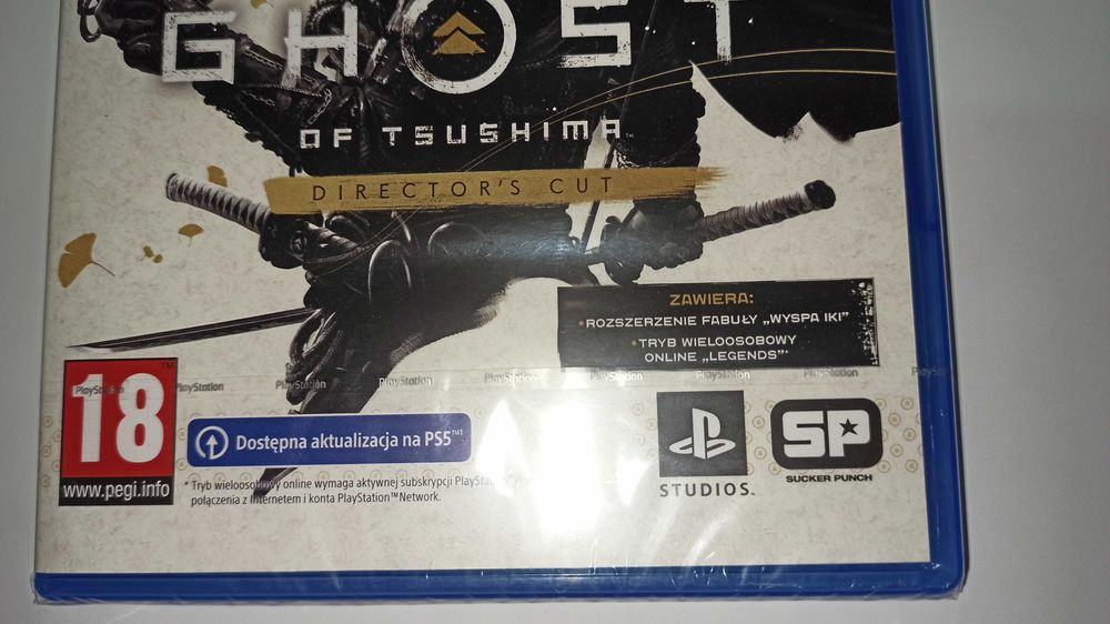 ps4 GHOST OF TSUSHIMA DIRECTOR'S CUT PL Nowa! Folia japonia i samuraje