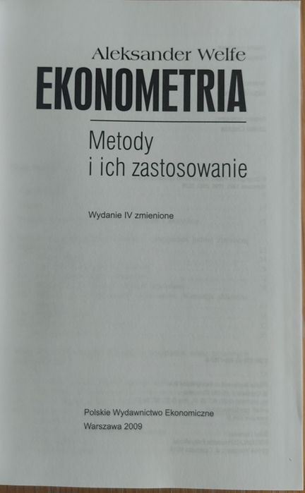 Ekonometria Welfe