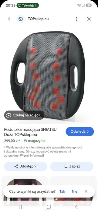 Masażer poduszka masująca