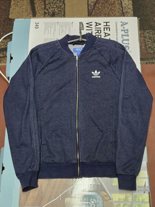 Олімпійка Adidas Originals Denim Look / Зіп Адідас Оригінал / S