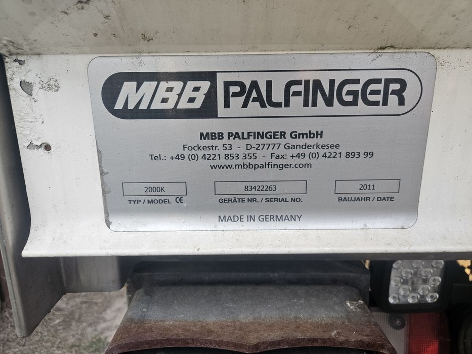 Winda Palfinger 2000k 2t 24v man mercedes renault