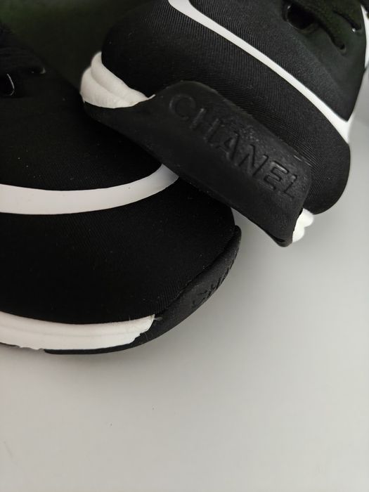 Chanel neoprene low top sneakers CC r.42 sneakersy