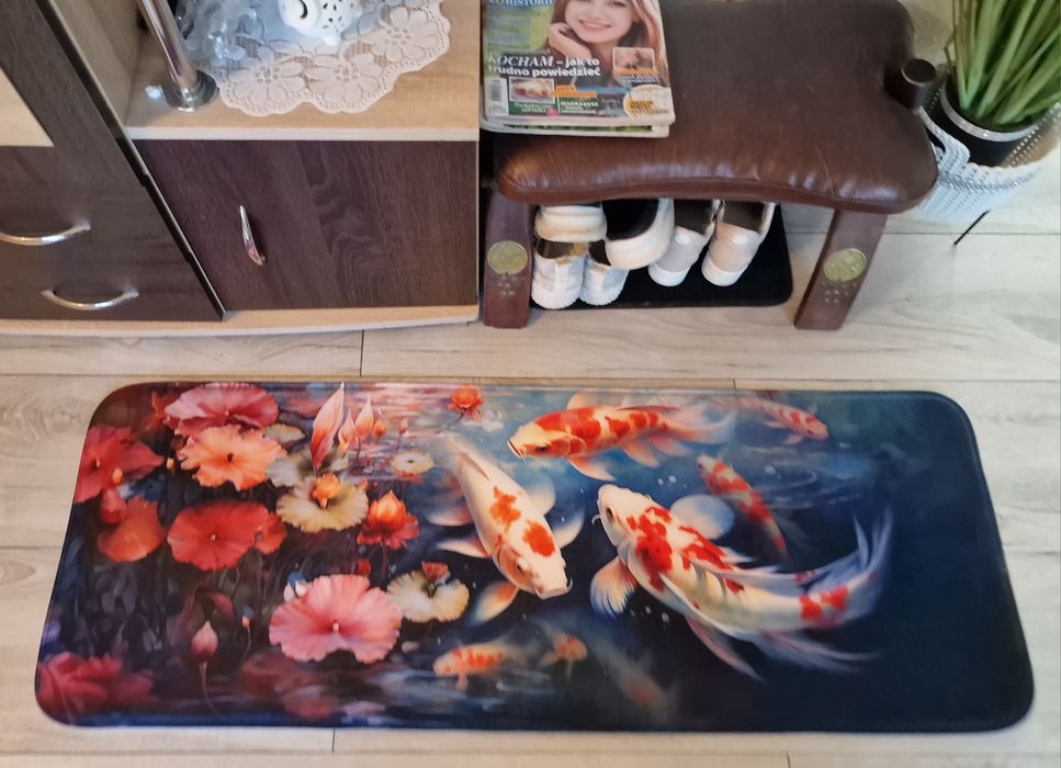 Uroczy długi chodnik design japońskich karpi