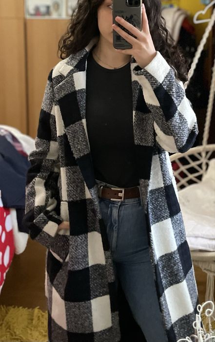 Casaco comprido xadrez