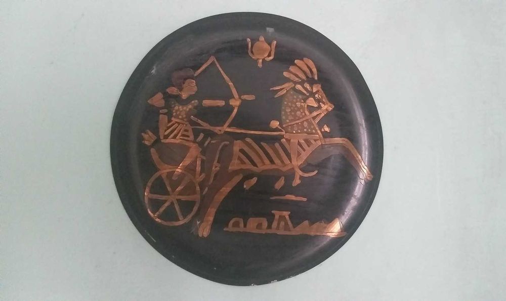 talerz  ozdobny na ścianę  rydwan