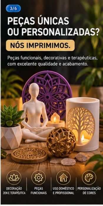 Impressão 3D personalizada, brindes, utensílios