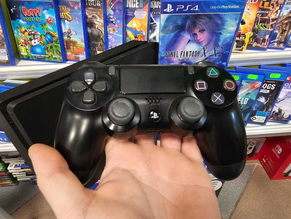 Konsola Playstation 4 PS4 SLIM 1TB + 2 dobre gry Gwar 6m SKLEP ZAMIANA