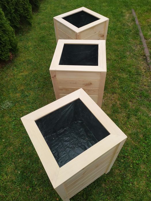 Doniczki donice na wymiar drewno