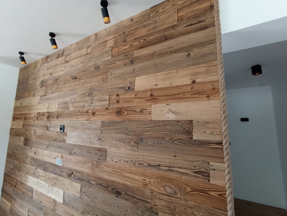 Panele na ścianę stare deski z rozbiórki stodoły nie postarzane lamele