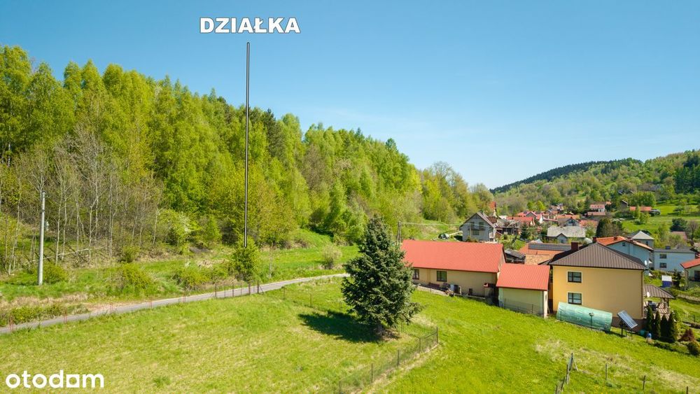 Kaskadowa działka w Beskidzie Żywieckim