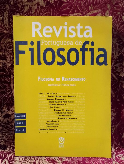 Revista Portuguesa de Filosofia no Renascimento