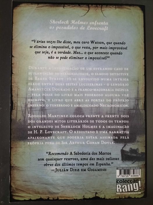 Livro "A Sabedoria dos Mortos" de Rodolfo Martinez