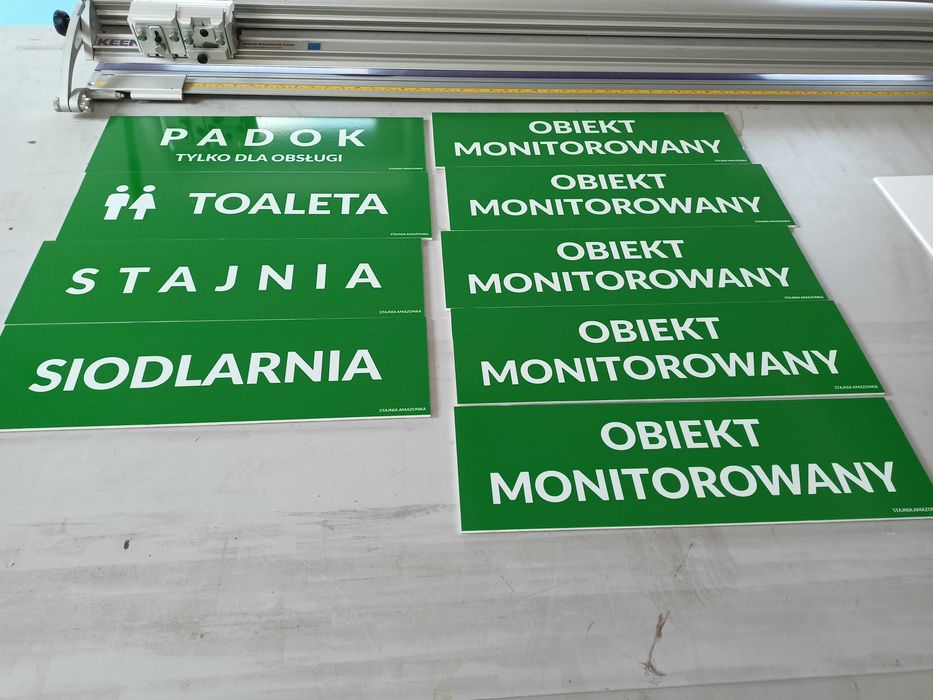 Tablica Reklamowa Znaki Oznakowania Ostrzegawcze Drogowe PCV Dibond