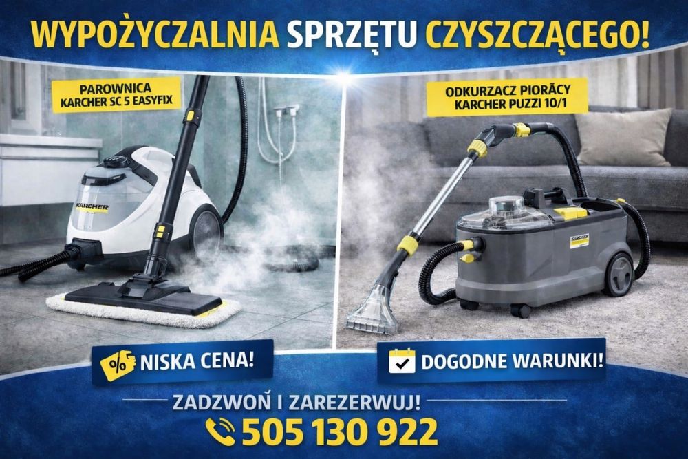Odkurzacz piorący karcher/ Parownica karcher / Ozonator 40G/h WYNAJEM