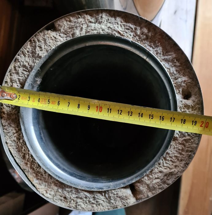 Tê duplo inox para evacuação de fumos 150mm 200mm