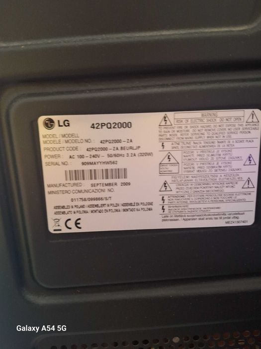 Tv lcd guardada na arrecadação
