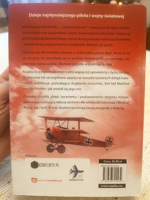 Złamane skrzydła. Życie i sława Manfreda von Richthofena"
