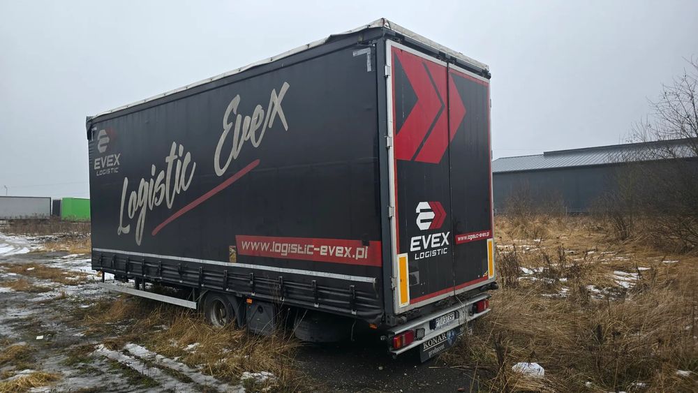 Konar JG3  Konar JG3 19 Palet Przyczepa Jednoosiowa Tandem Podnoszony dach