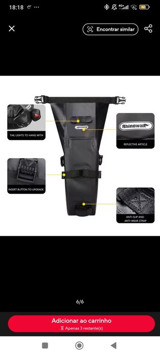 Bolsa BICICLETA  BIKEPACKING de selim e guiador NOVAS