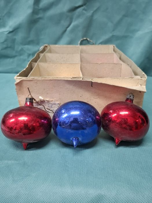 Bombki Bożonarodzeniowe 6szt prl