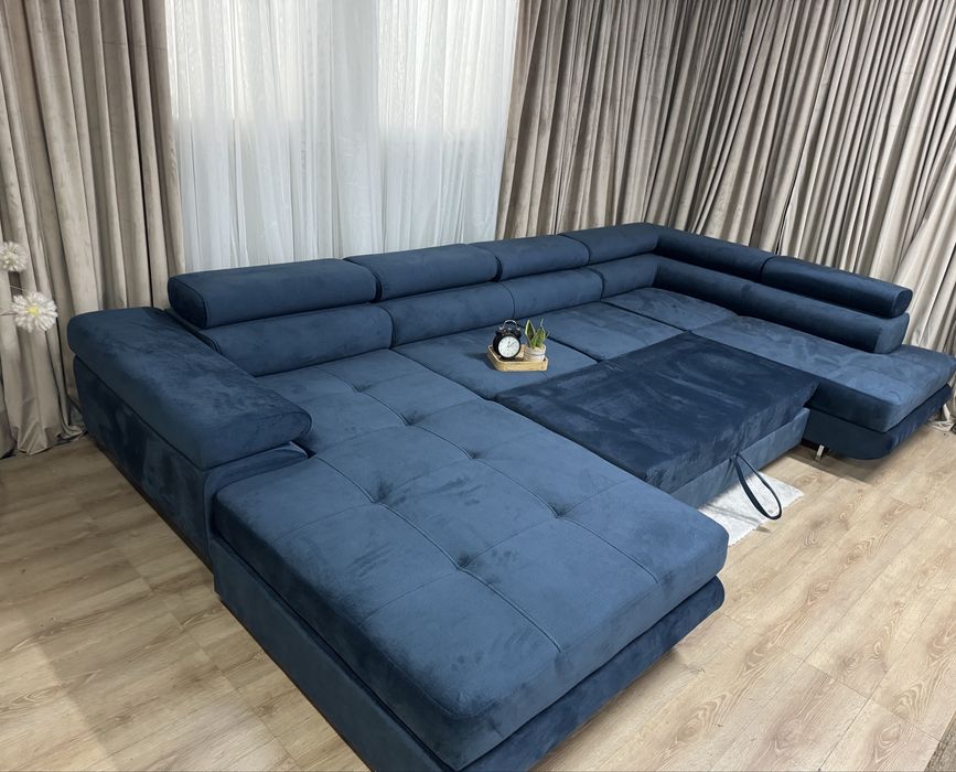 Nowy Narożnik U 350x200 Funkcja Spania Meble Sofa Kanapa Rogówka