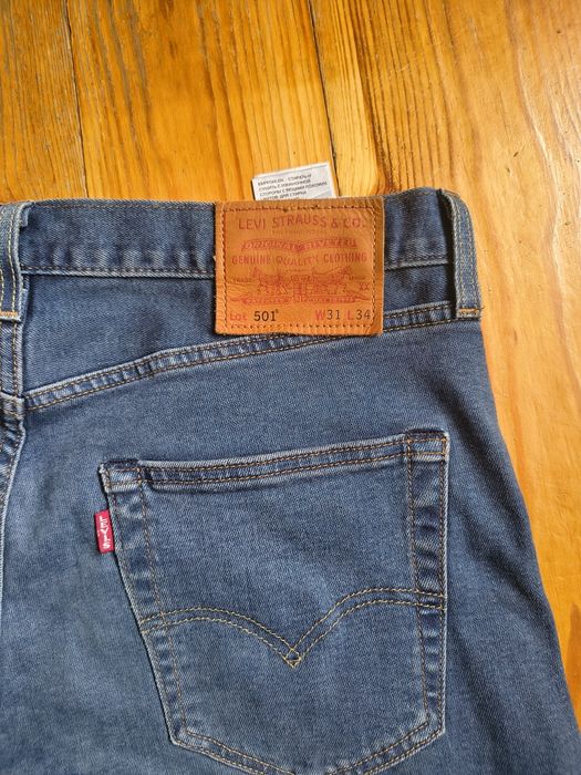 Levi’s 501 • W31 L34 • mid blue • bdb stan