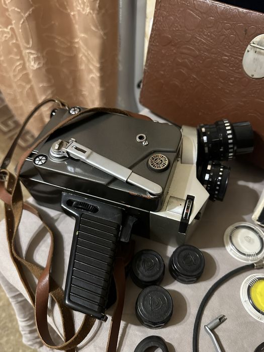 Кинокамера «Киев-16У» Антиквариат, отличный комплект, СССР