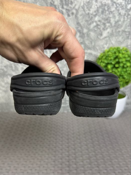 Crocs кроксы сандали C8-9 25-26 размер детские черные