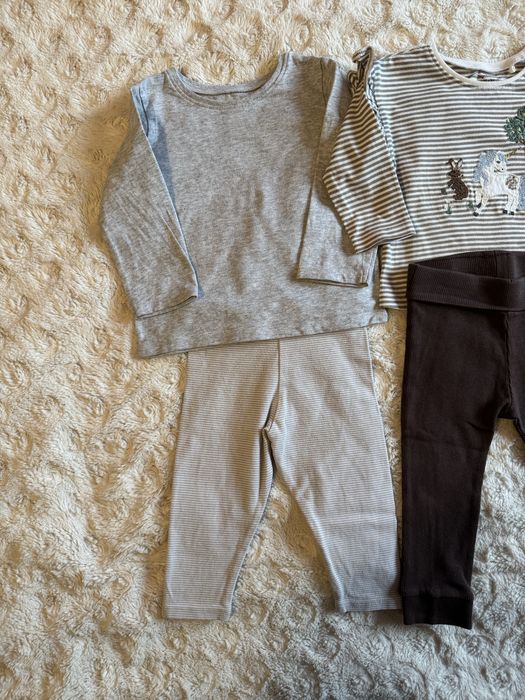 Zestaw ubrań Next 80cm legginsy i bluzki