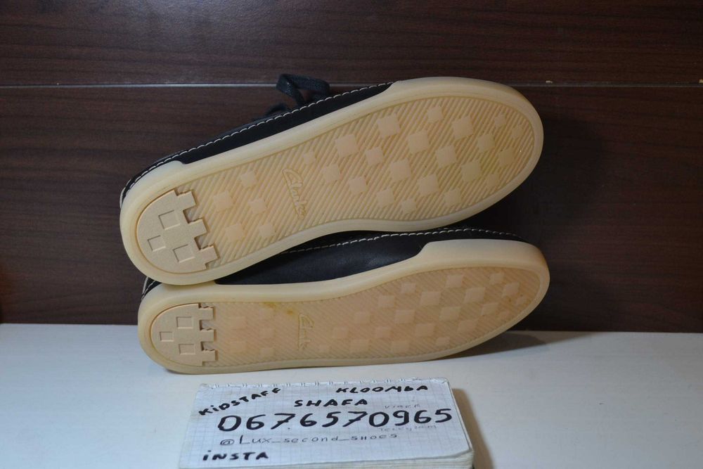 clarks 37р кожаные кроссовки мокасины туфли оригинал