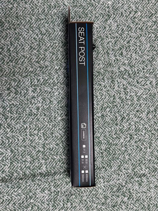 Sztyca podsiodłowa karbonowa matowa 400x27.2 mm OFFSET