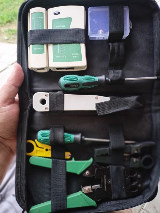 Profesjonalny zestaw narzędzi elektryka / instalatora LAN – UNI-T, Pro’sKit, Cable Tracker + akcesoria