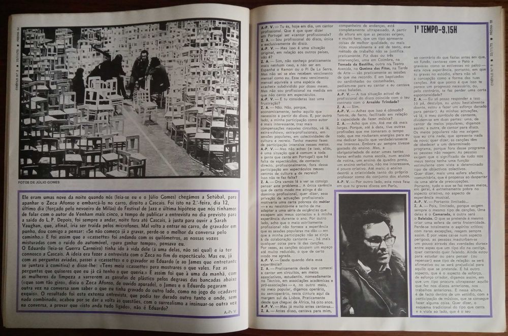 José Afonso	- - -		Cinéfilo	- - - - -	Revista