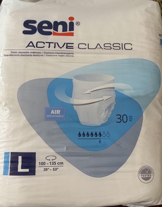 Pieluchomajtki Seni Active Classic L