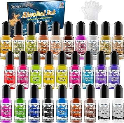 28 x 10 ml Zestaw atramentów alkoholowych Roizefar