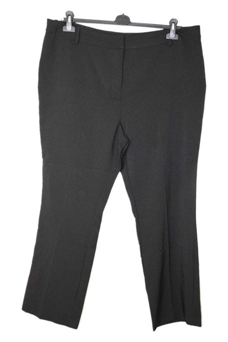 r7 PAPAYA Eleganckie Damskie Czarne Spodnie w Kant 46 3XL