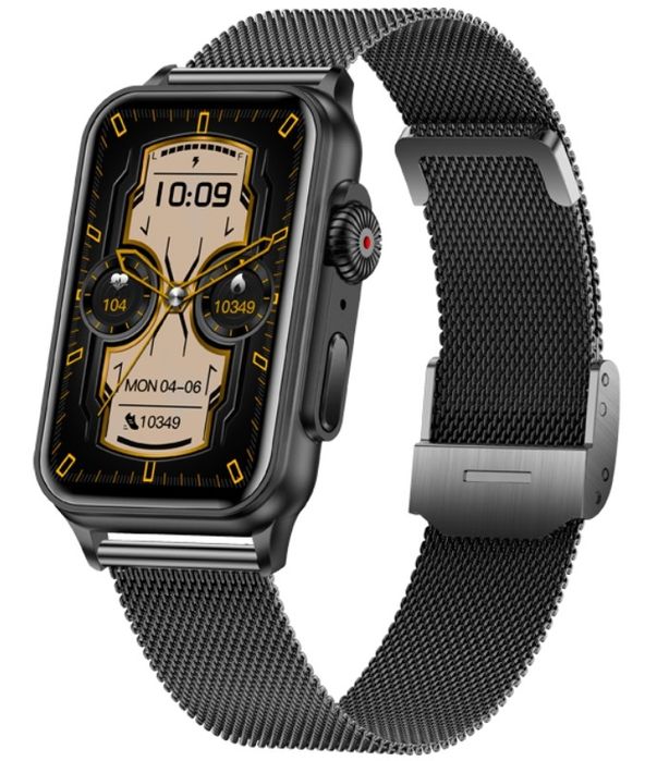 smartwatch damski rubicon rncf06 black smarub215