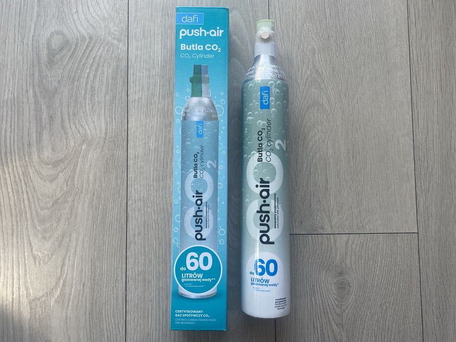 Nowa butla nabój  CO2  Dafi PushAir 425 g – do 60 l wody gazowanej