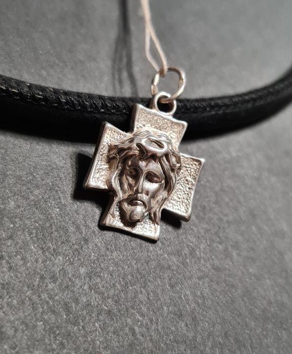 Хрест срібний підвіс