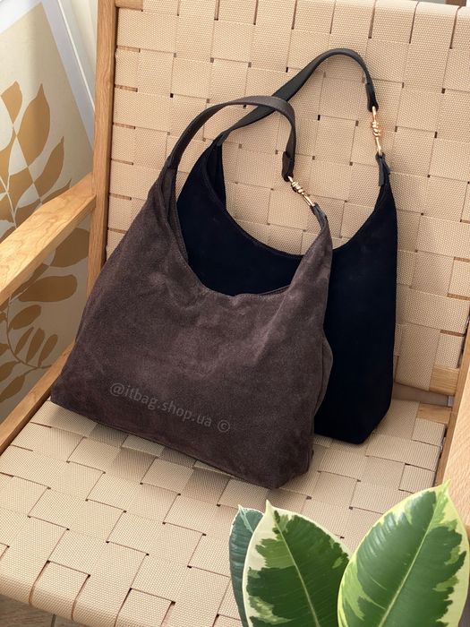 Італійська замшева сумка хобо мішечок. Замшевая сумка мешок итальянска