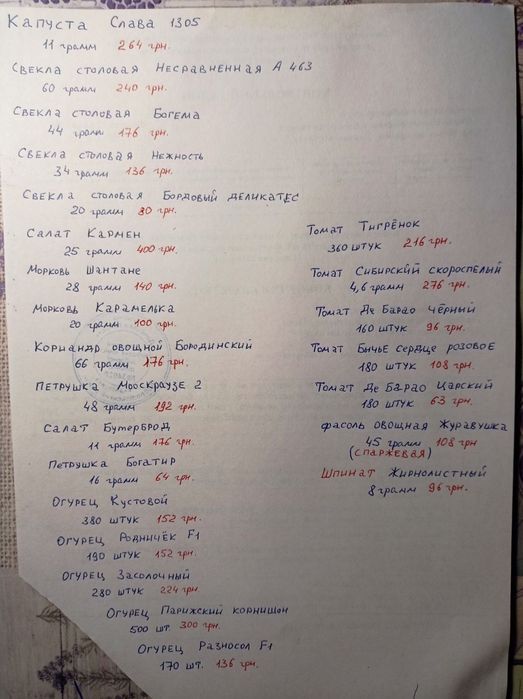 Насіння сортове без ГМО