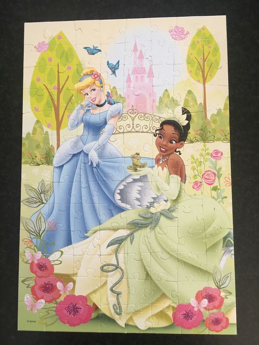 Zestaw 5 kompletów puzzli Kraina Lodu, Anna i Elsa, Królewna Śnieżka