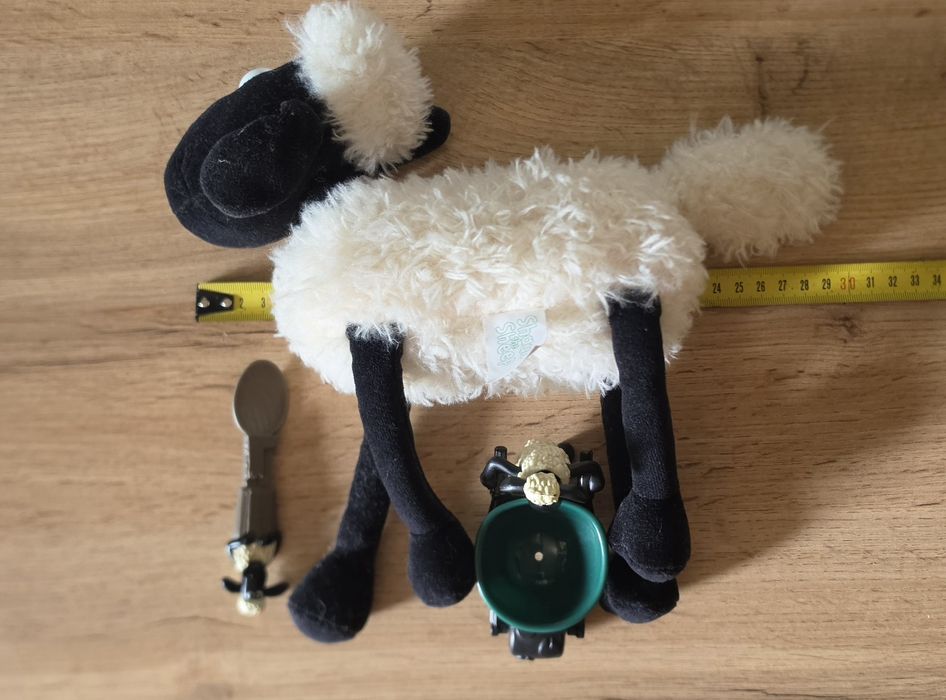 Maskotka vintage 2006 Baranek Shaun Sheep figurki gratis
