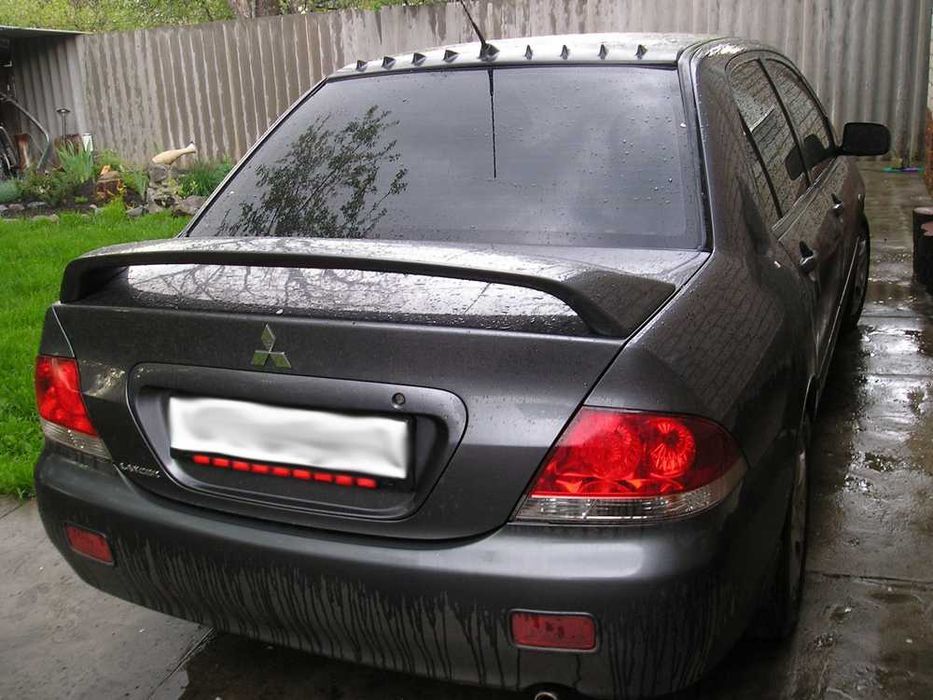 Спойлер реснички козырек заднего стекла тюнинг Mitsubishi Lancer 9 10 Х Мицубиси Лансер мухобойка ветровики