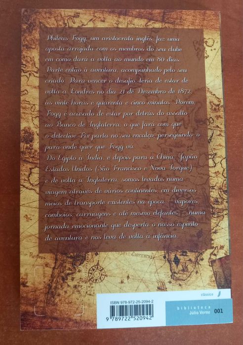 Livro: A Volta ao Mundo em 80 Dias de Júlio Verne