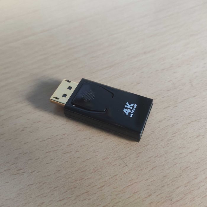 Adaptador Display Port para Hdmi 4K Ponta Dourada
