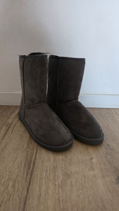 Śniegowce damskie 36 nowe szare