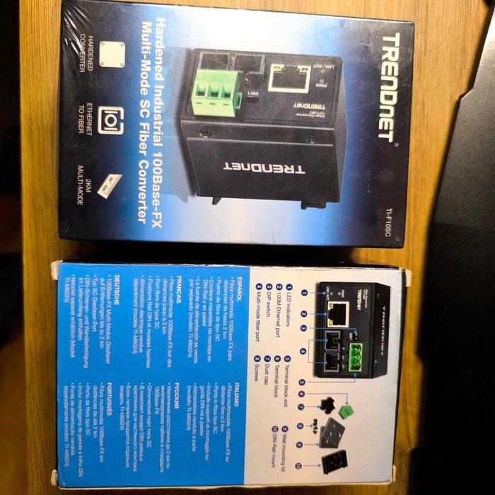 Konwerter światłowodowy, sieciowy TrendNet TI-F10SC